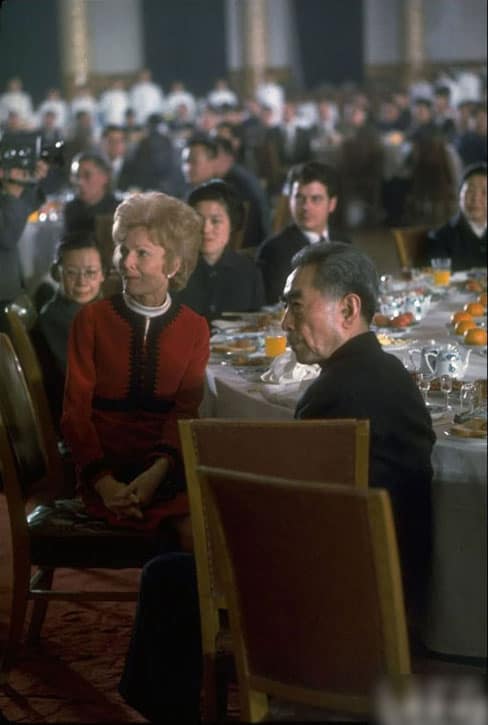Chas Freeman at the head table during Nixon's visit to Beijing