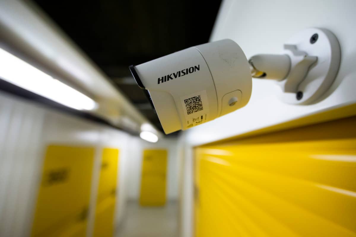 Hikvision video surveillance camera.