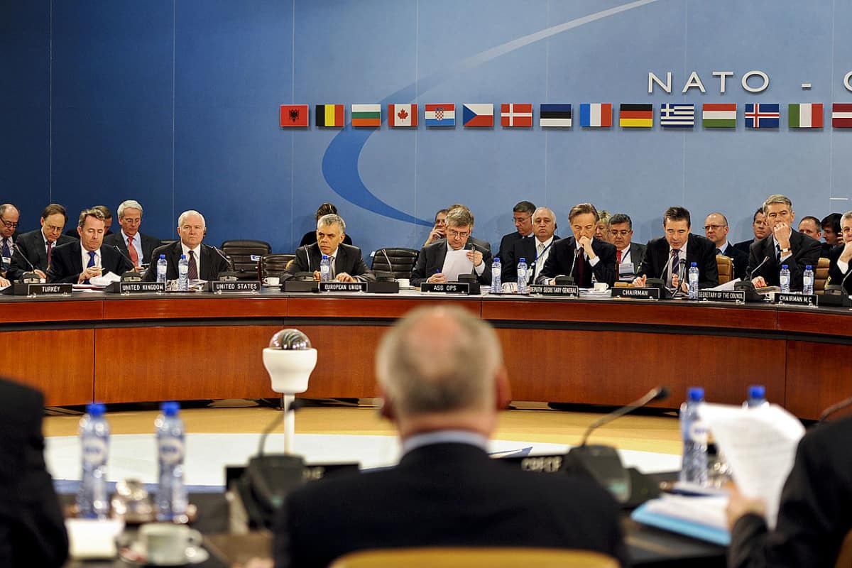 Meeting of NATO Defense ministers in Brussels, Belgium, March 10, 2011.