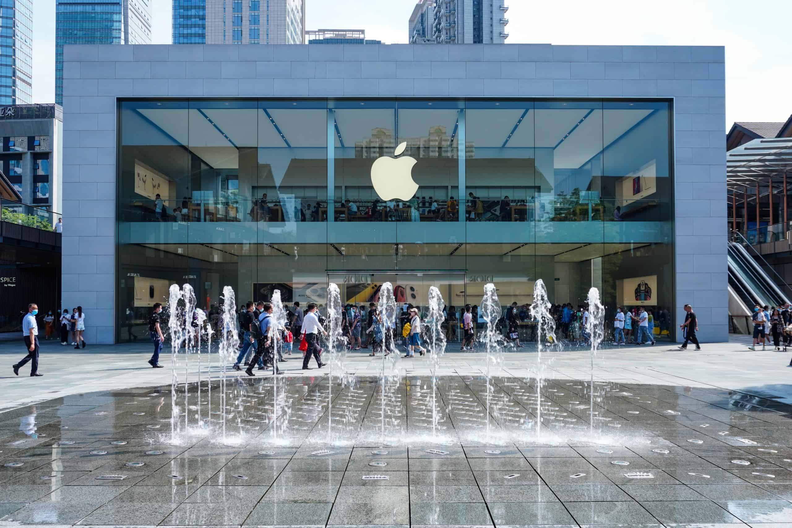 Apple Store in Jinjiang District, Chengdu, China.