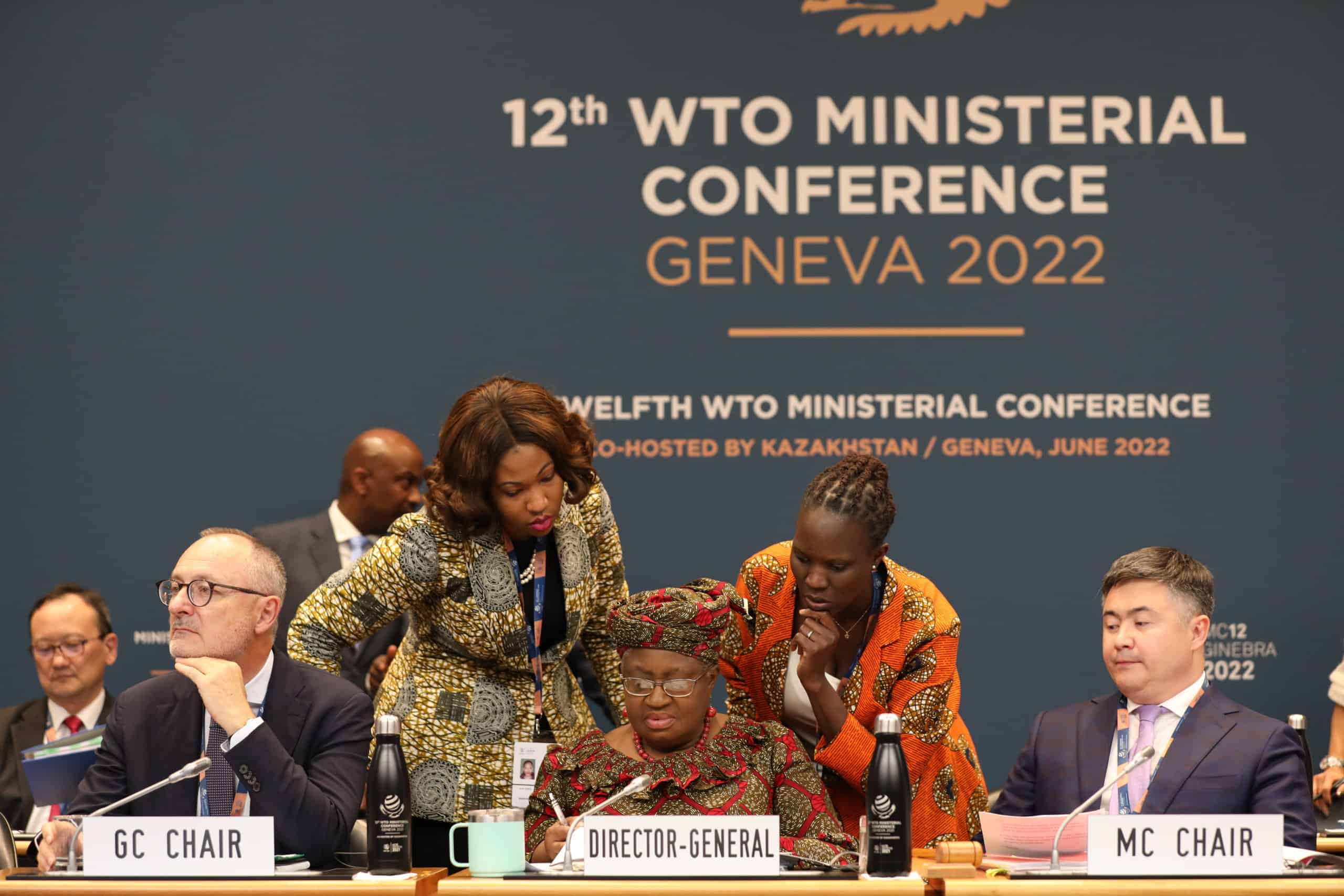 A photo from the 12th WTO Ministerial Conference, 2022.
