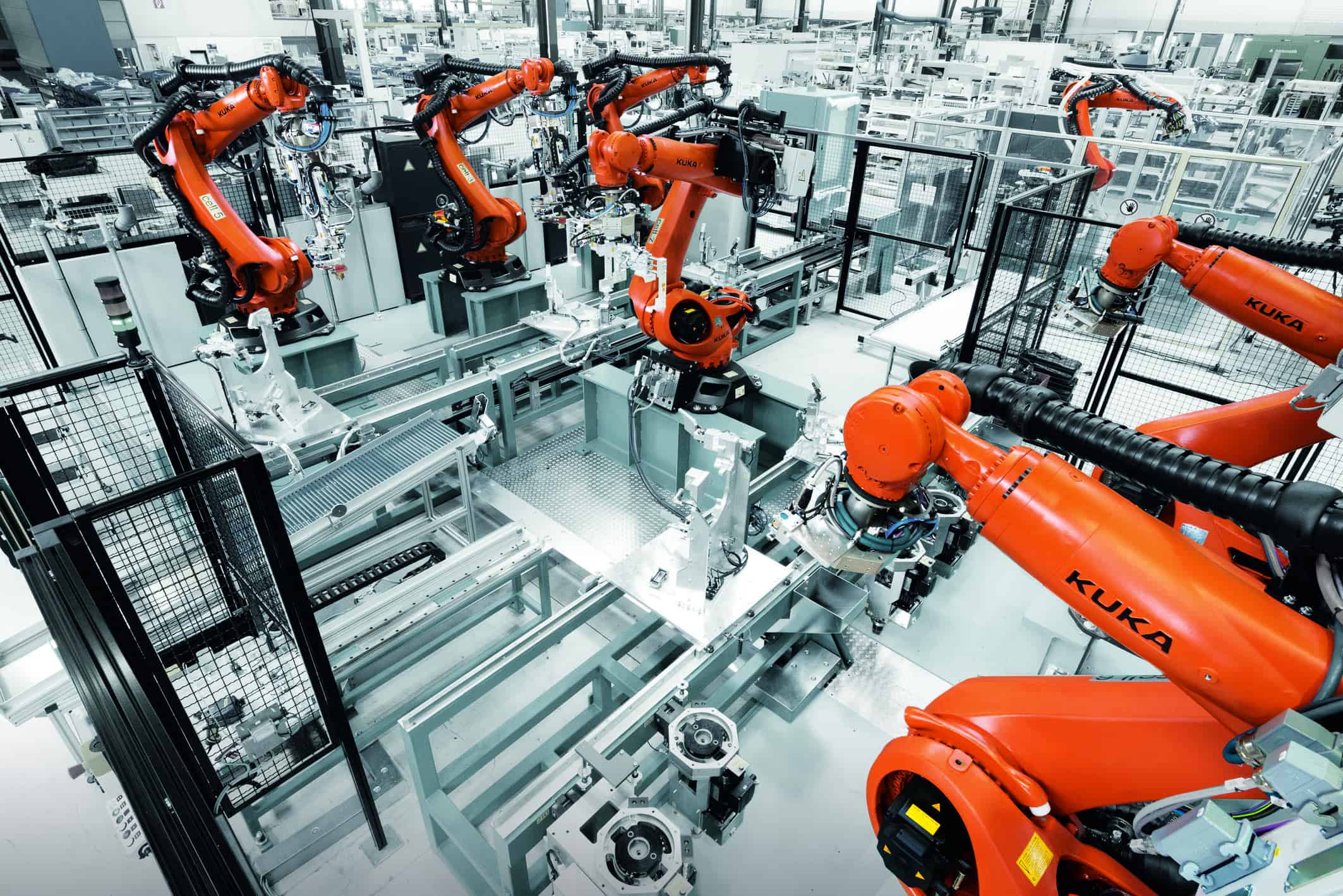 The 'KR QUANTEC pro', one of KUKA's industrial robots.