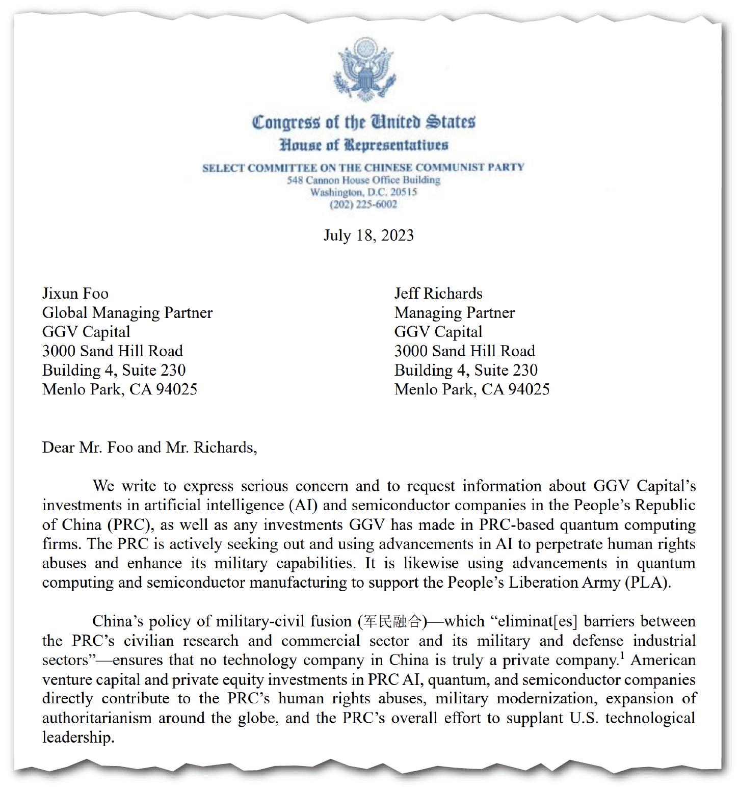 Chinese investment firms