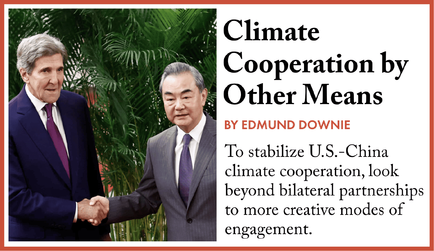 U.S.-China climate
