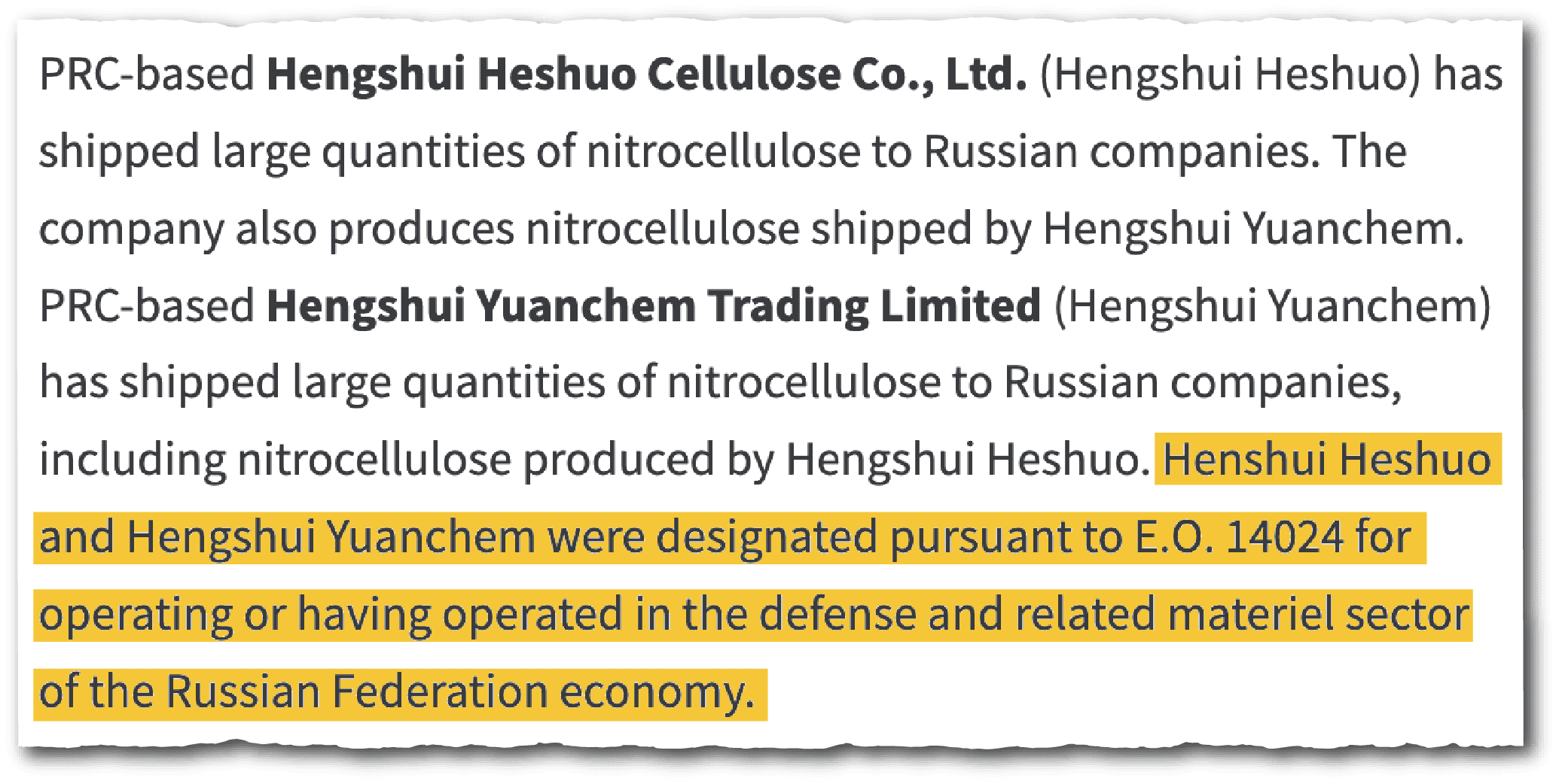 China nitrocellulose