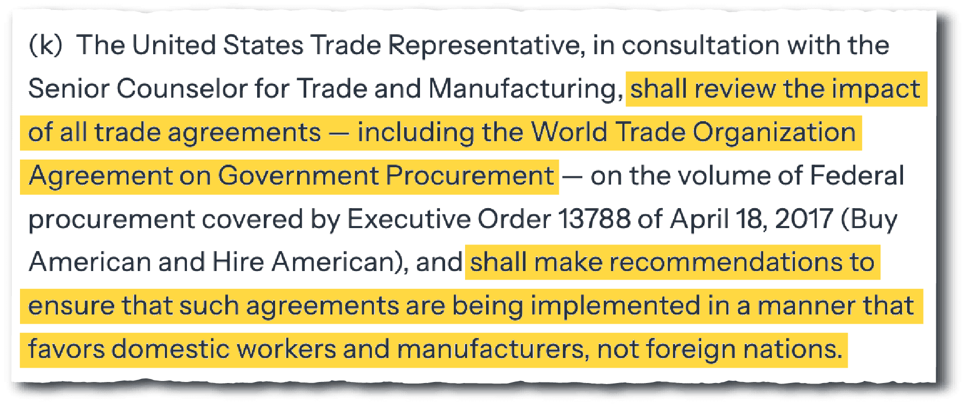 Trump's Trade Memo