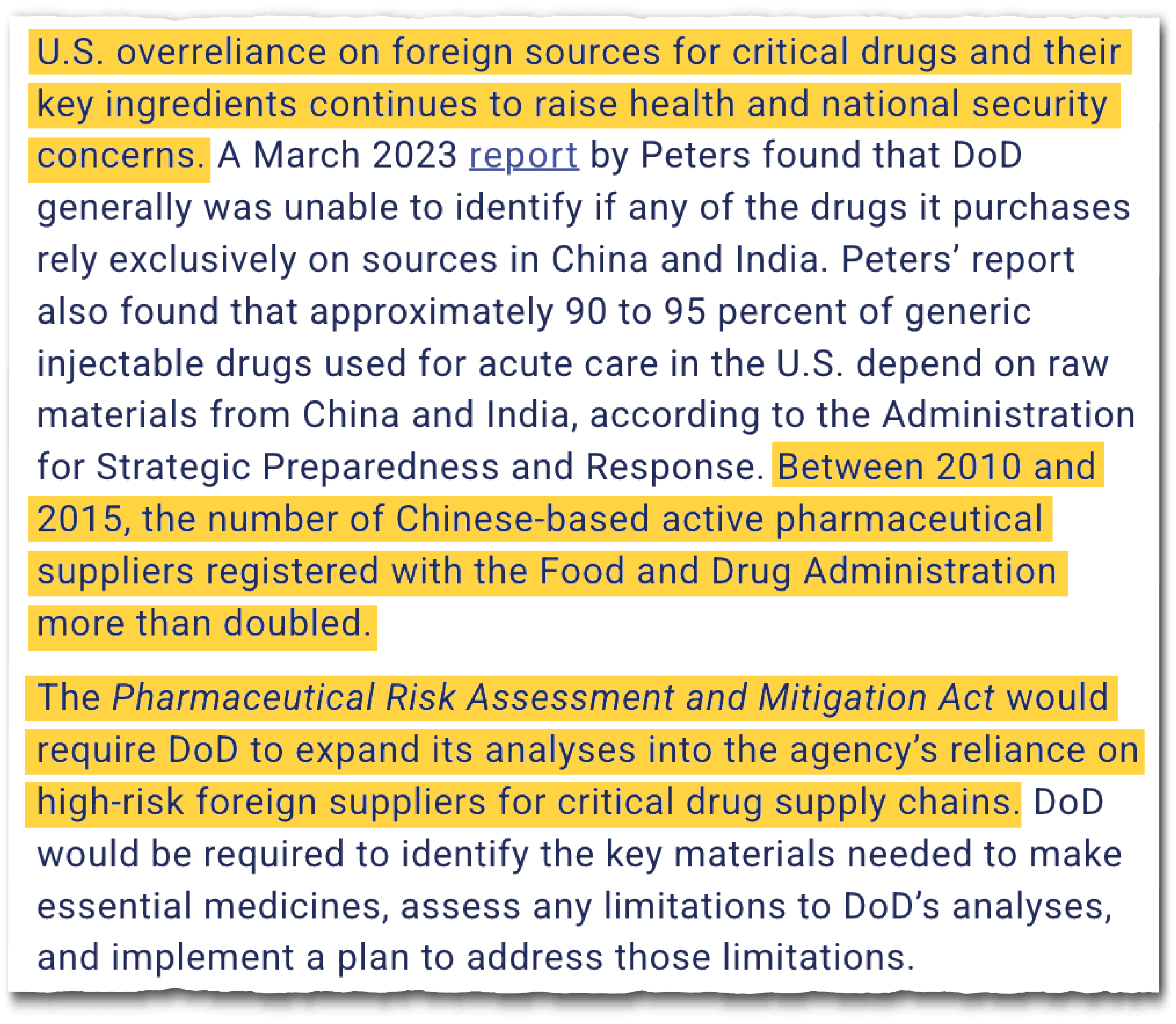 Chinese drug companies