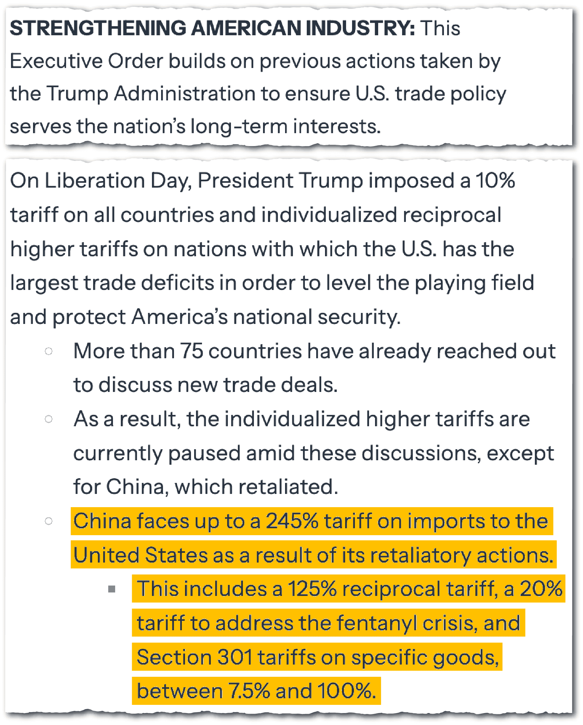Trump's China policy