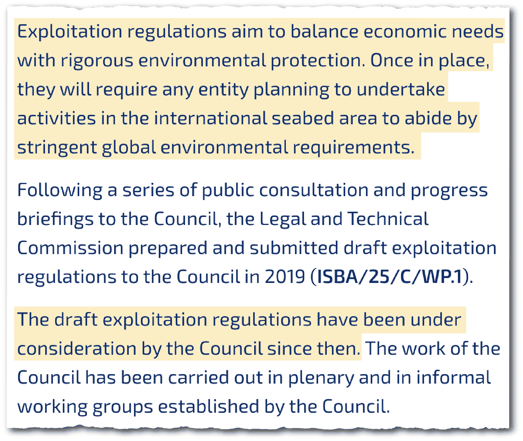 Draft Regulations ISA