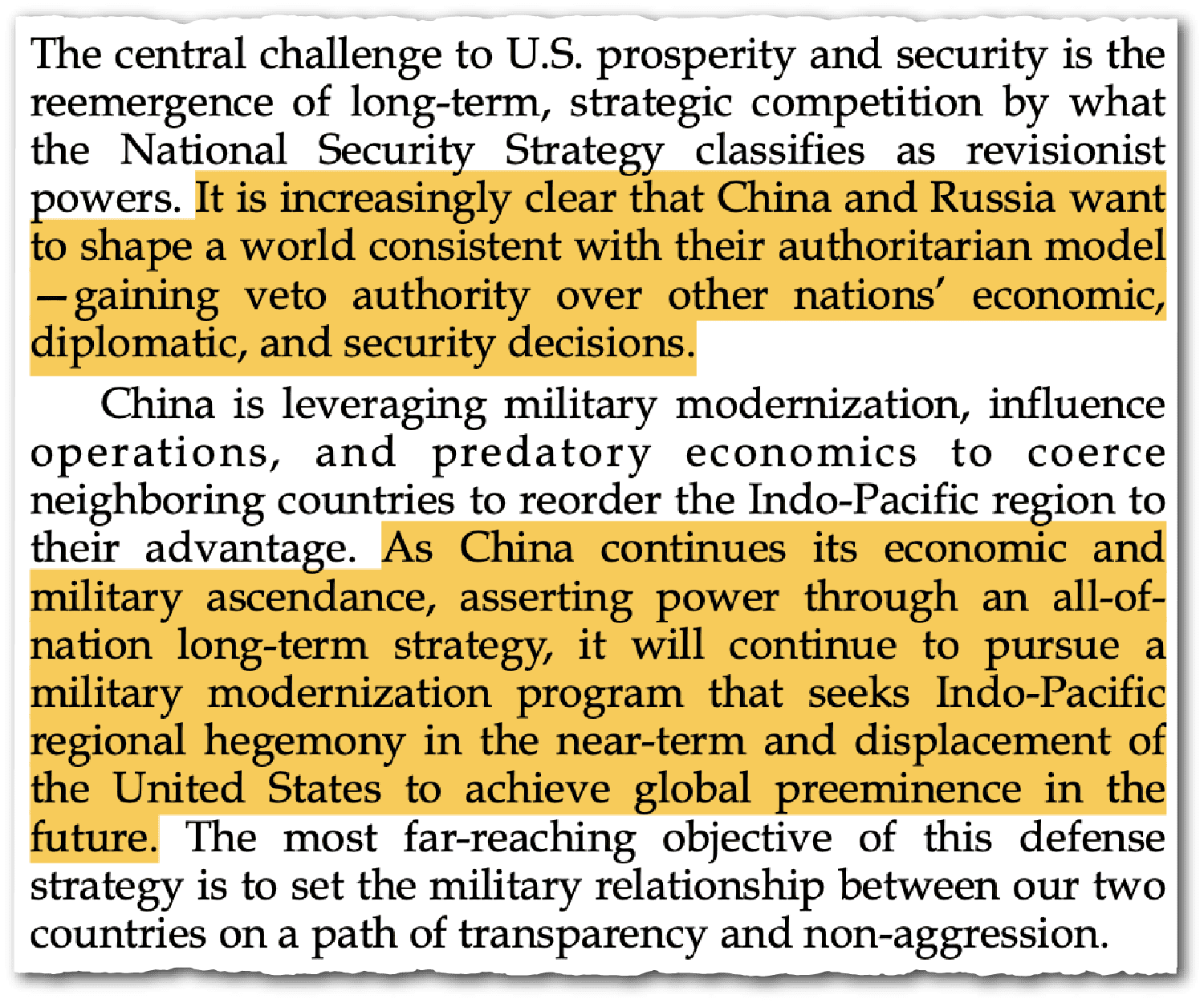National Defense Strategy