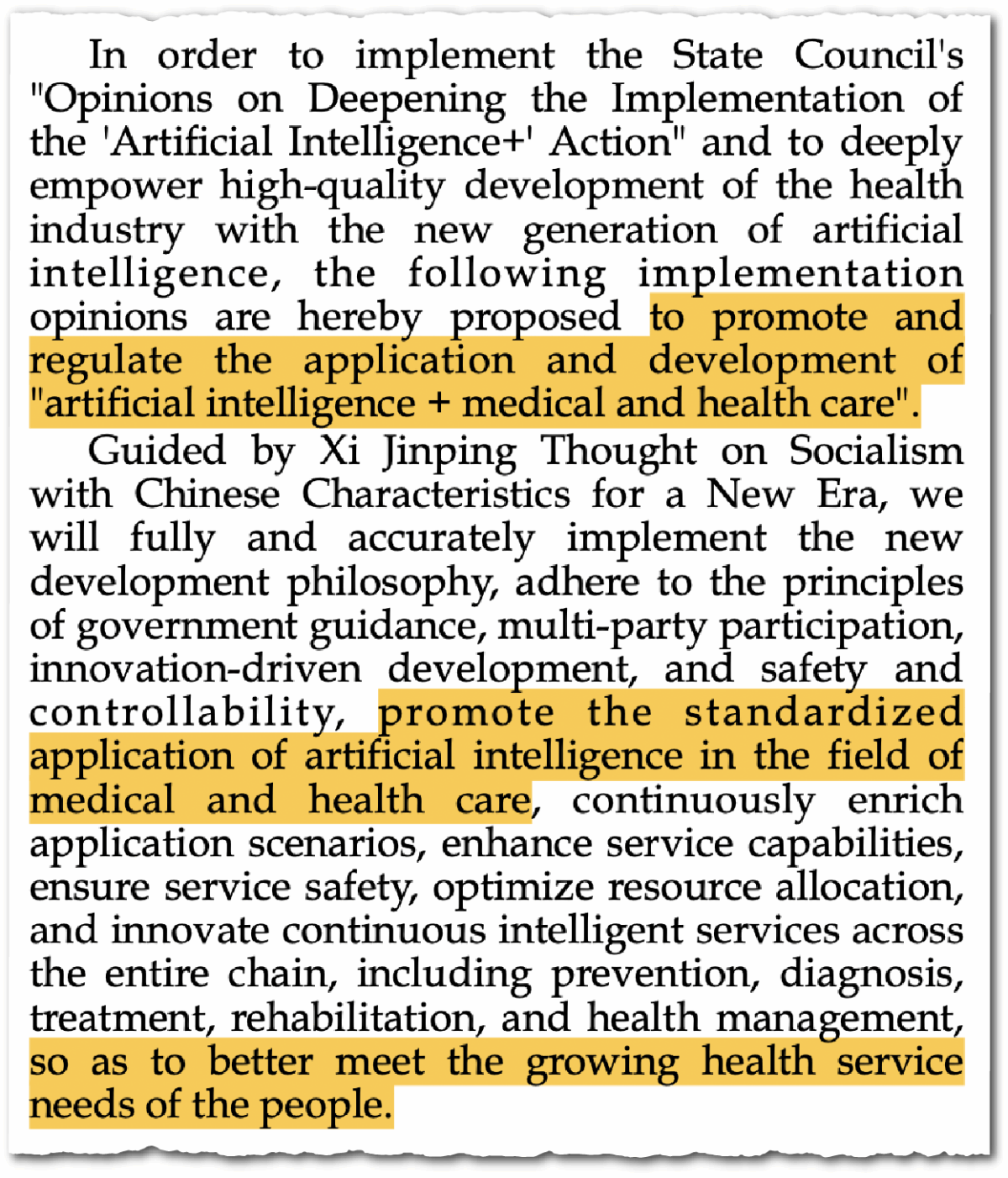 AI healthcare China